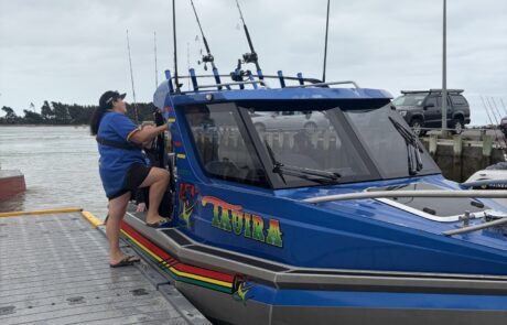 Tauira at the wharf